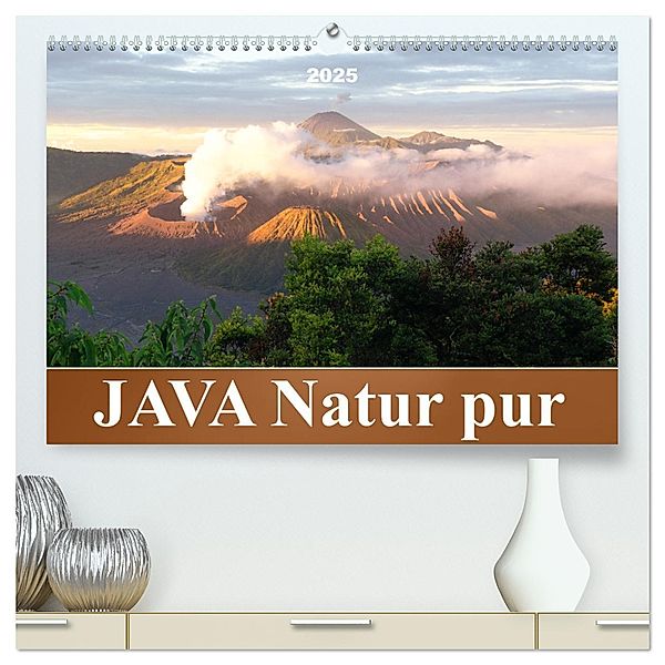 JAVA Natur pur (hochwertiger Premium Wandkalender 2025 DIN A2 quer), Kunstdruck in Hochglanz, Calvendo, Bianca Schumann