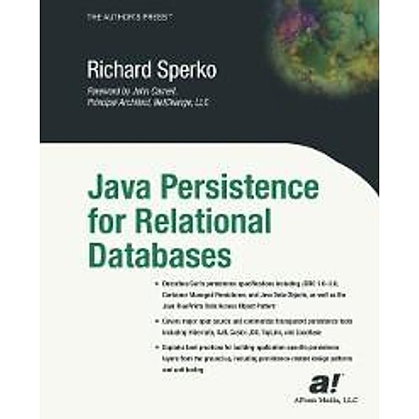 Java Persistence for Relational Databases, Richard Sperko