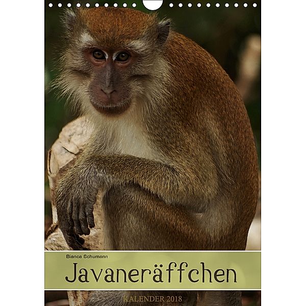 Javaneräffchen (Wandkalender 2018 DIN A4 hoch), Bianca Schumann