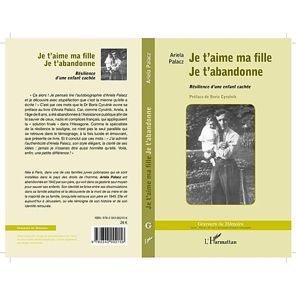 Je t'aime ma fille Je t'abandonne / Hors-collection, Ariela Palacz