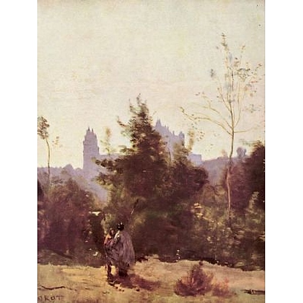 Jean-Baptiste-Camille Corot - Erinnerung an Pierrefonds - 1.000 Teile (Puzzle)