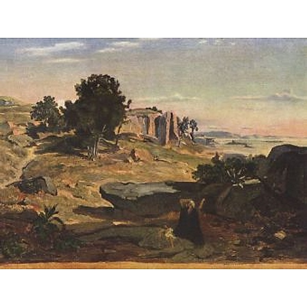 Jean-Baptiste-Camille Corot - Hagar in der Wüste - 2.000 Teile (Puzzle)