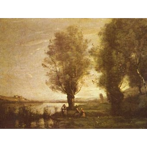 Jean-Baptiste-Camille Corot - Rast unter Weiden am Wasser - 1.000 Teile (Puzzle)