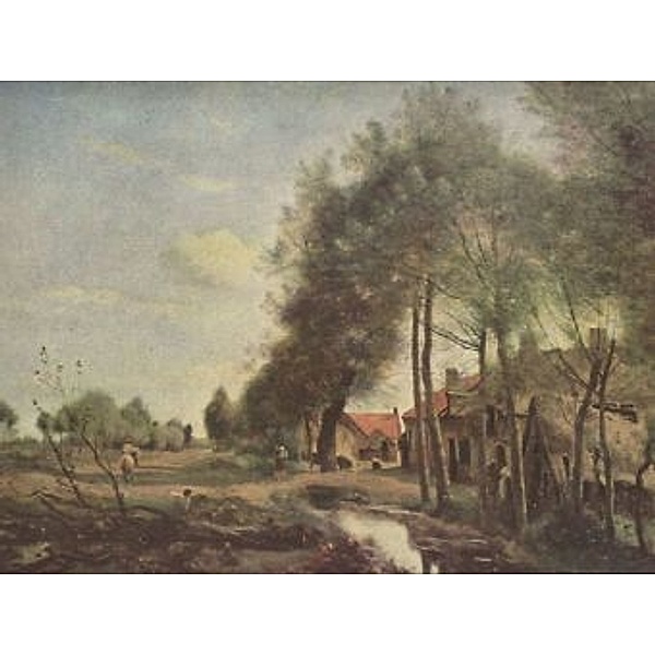Jean-Baptiste-Camille Corot - Straße in Sin-Le-Noble - 100 Teile (Puzzle)