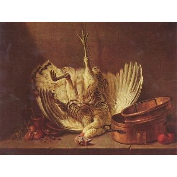 Jean-Baptiste Siméon Chardin - Stilleben mit aufgehängtem Truthahn - 2.000 Teile (Puzzle)