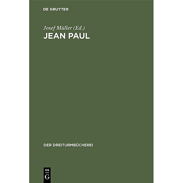 Jean Paul / Jahrbuch des Dokumentationsarchivs des österreichischen Widerstandes
