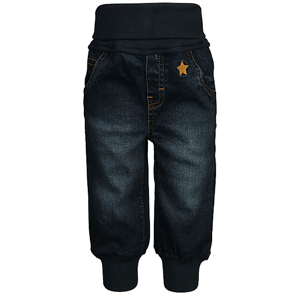 tausendkind essentials Jeans-Hose EASY mit Ripp-Bündchen in dunkelblau