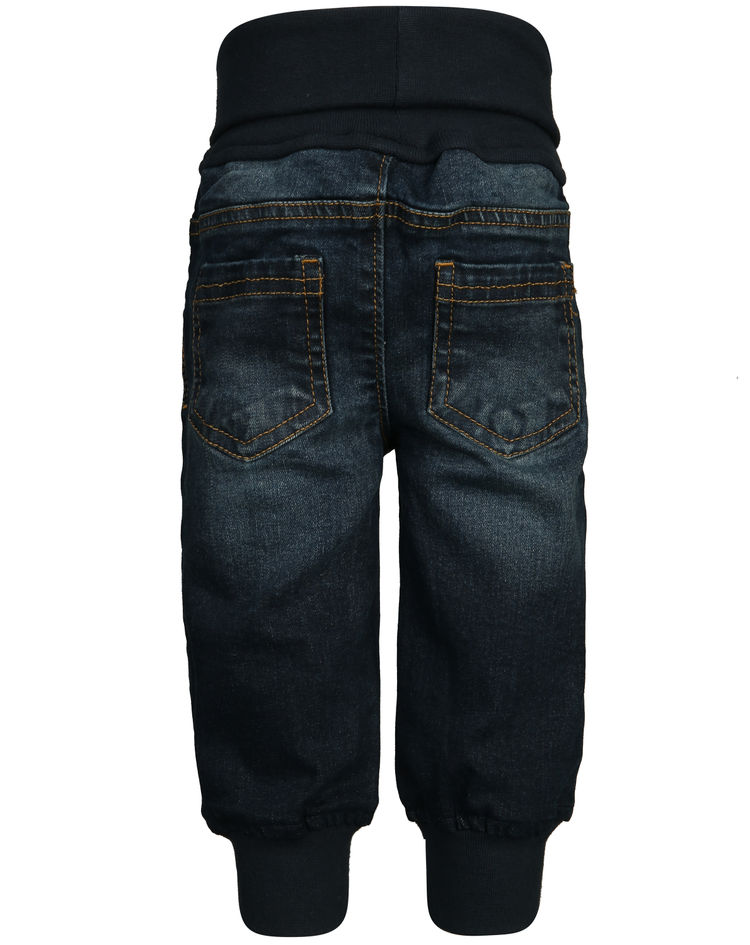 Jeans-Hose EASY mit Ripp-Bündchen in dunkelblau kaufen