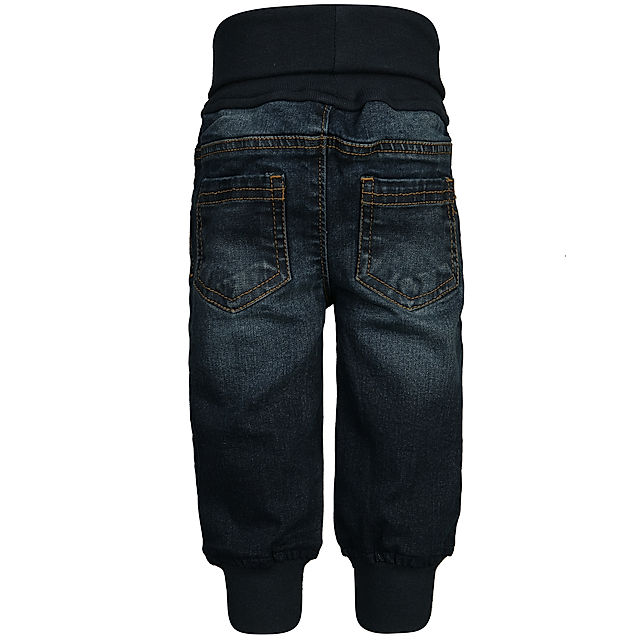 Jeans-Hose EASY mit Ripp-Bündchen in dunkelblau | Weltbild.de