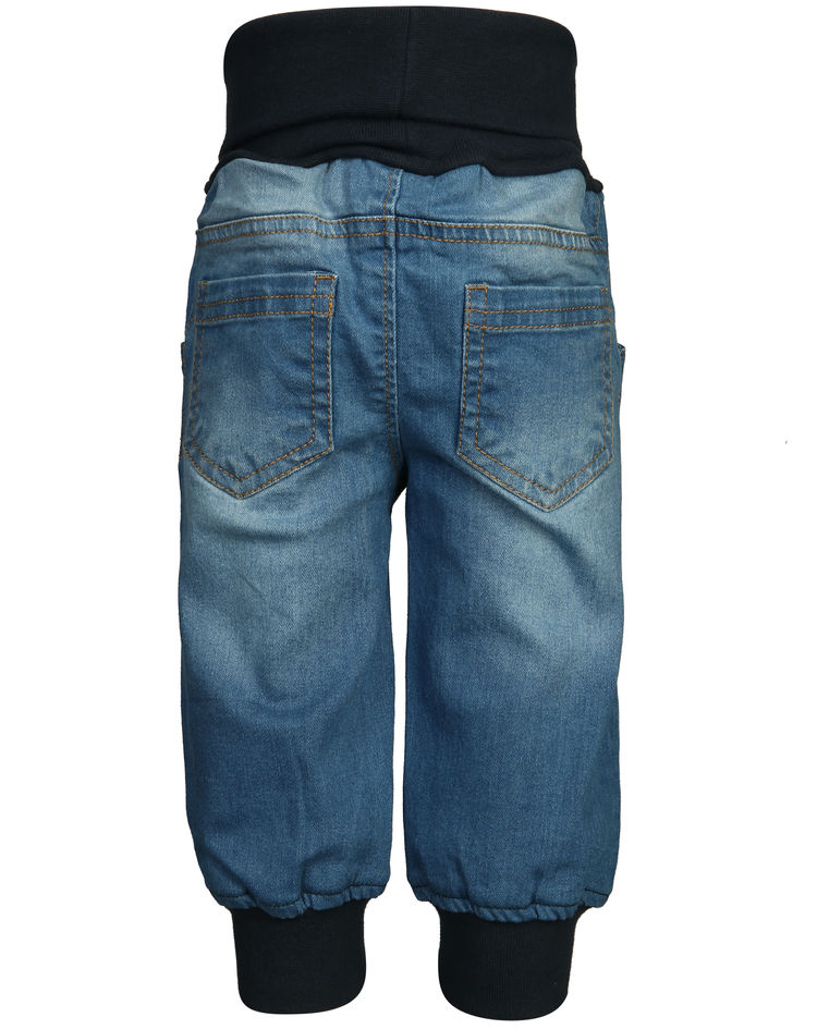 Jeans-Hose EASY mit Ripp-Bündchen in mittelblau kaufen