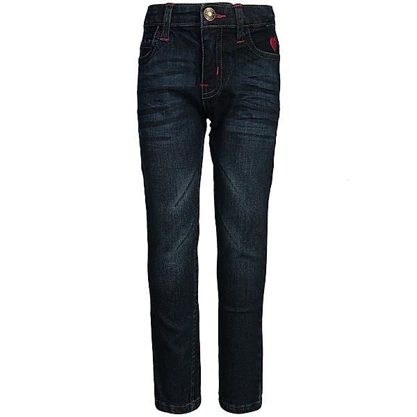 tausendkind essentials Jeans-Hose PINKES HERZ Skinny Fit in dunkelblau