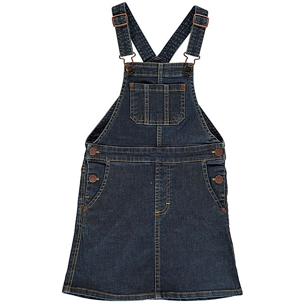 Maxomorra Jeans-Kleid PINAFORE in medium dark