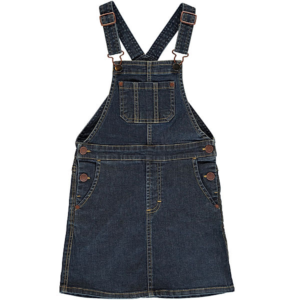 Maxomorra Jeans-Kleid PINAFORE in medium dark blue