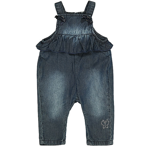 minibanda Jeans-Latzhose KLEINER SCHMETTERLING in denim