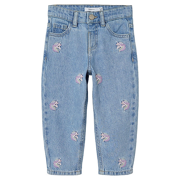 name it Jeans NMFBELLA UNICORNS 3285-BE R in light blue denim