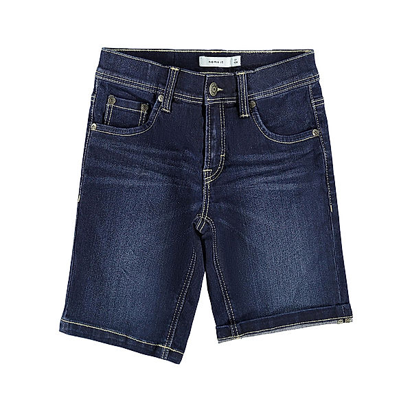 name it Jeans-Shorts NKMRYAN DNMTHRIS in dark blue denim