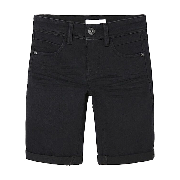 name it Jeans-Shorts NKMSILAS SLIM 2272-TX in black denim