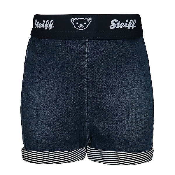 Steiff Jeans-Shorts SOFT BÄR in blue denim