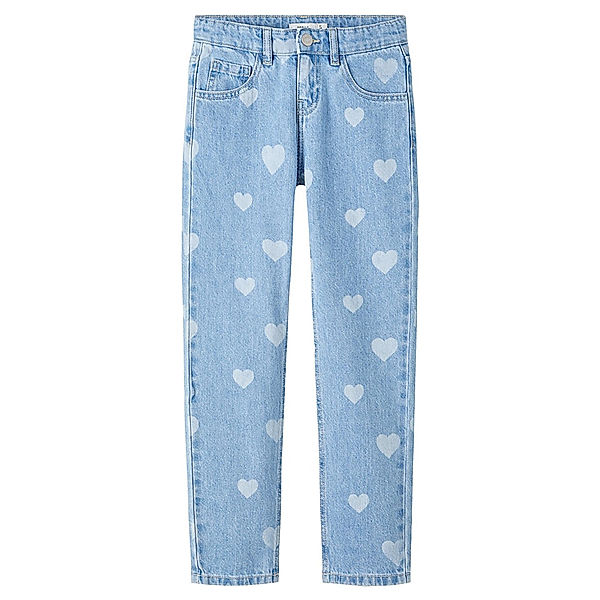 name it Jeanshose NKFBELLA HEARTS slim fit in light blue