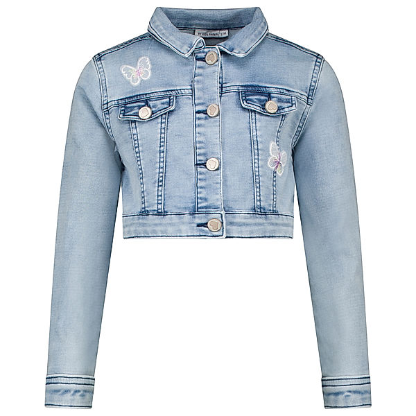 Salt & Pepper Jeansjacke SCHMETTERLINGE in light blue