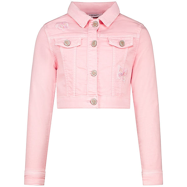 Salt & Pepper Jeansjacke SCHMETTERLINGE in rose