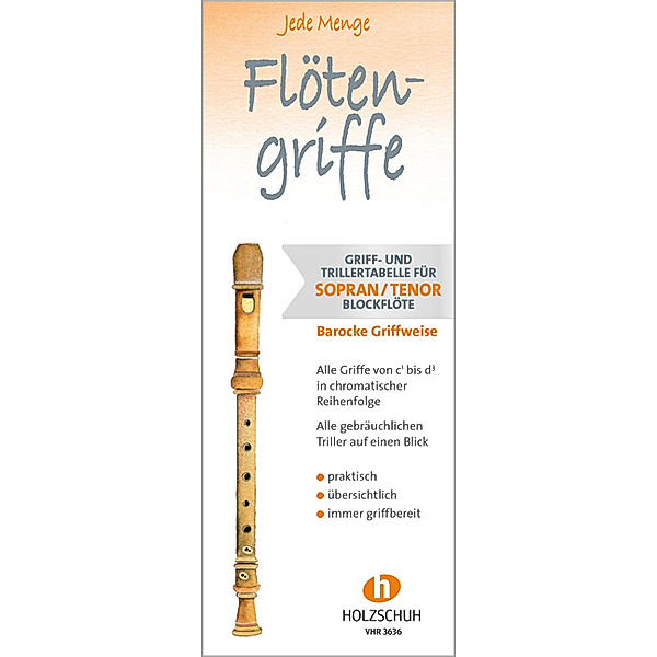 Jede Menge Flötengriffe - Sopran/Tenor (Barocke Griffweise)