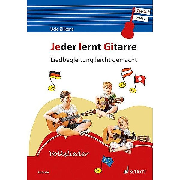 Jeder lernt Gitarre - Liedbegleitung leicht gemacht, Udo Zilkens