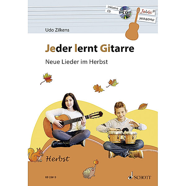 Jeder lernt Gitarre - Neue Lieder im Herbst, m. Audio-CD, Udo Zilkens