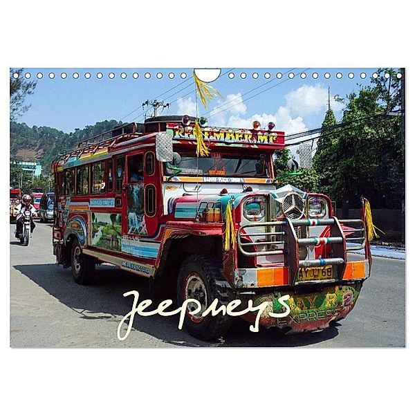 Jeepneys (Wandkalender 2024 DIN A4 quer), CALVENDO Monatskalender, Dr. Rudolf Blank