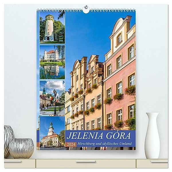 JELENIA GÓRA Hirschberg und idyllisches Umland (hochwertiger Premium Wandkalender 2024 DIN A2 hoch), Kunstdruck in Hochglanz, Melanie Viola