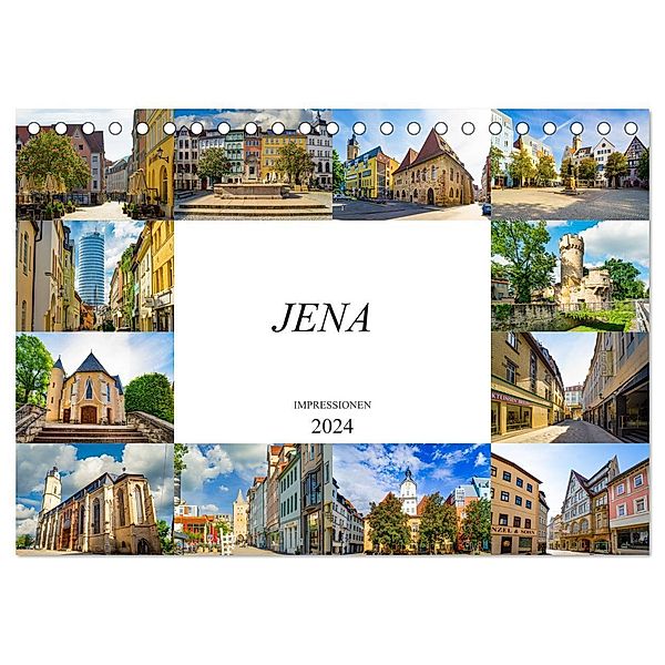 Jena Impressionen (Tischkalender 2024 DIN A5 quer), CALVENDO Monatskalender, Dirk Meutzner