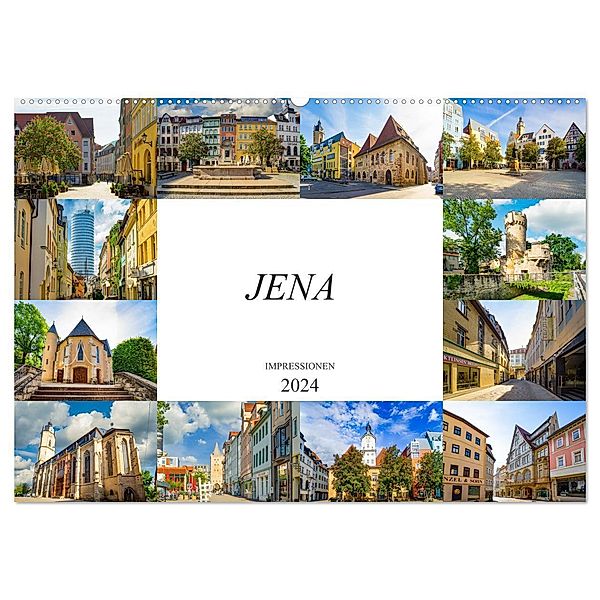 Jena Impressionen (Wandkalender 2024 DIN A2 quer), CALVENDO Monatskalender, Dirk Meutzner