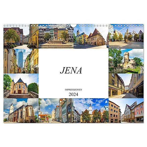 Jena Impressionen (Wandkalender 2024 DIN A3 quer), CALVENDO Monatskalender, Dirk Meutzner