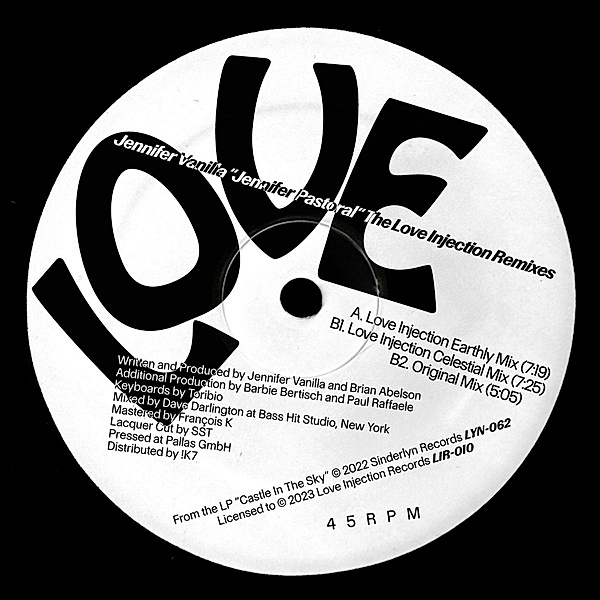 Jennifer Pastoral (Love Injection Remixes), Jennifer Vanilla