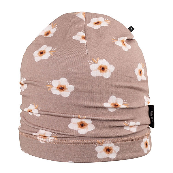 PURE PURE BY BAUER Jersey-Beanie FLOWERS in taupe
