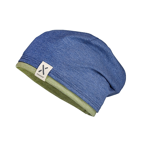 maximo Jersey-Beanie MIDDLE meliert in blue