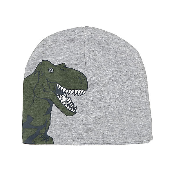 zoolaboo Jersey-Beanie T-REX in grau melange