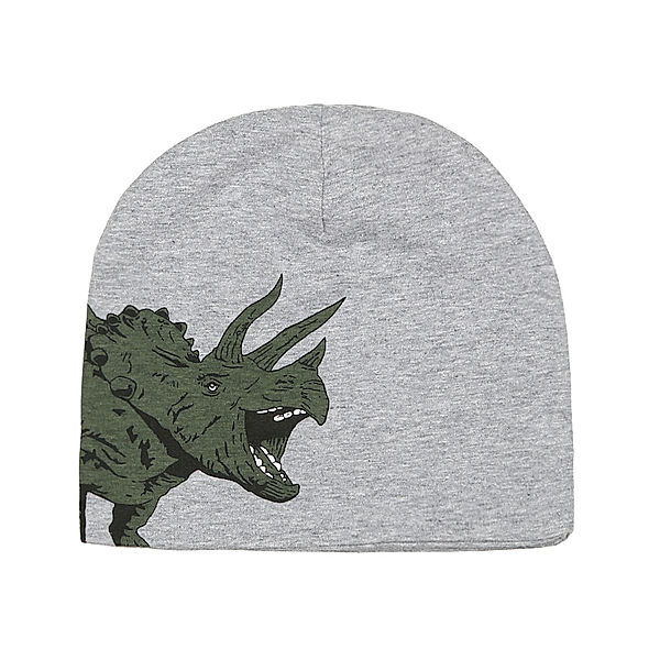 zoolaboo Jersey-Beanie TRICERATOPS in grau melange