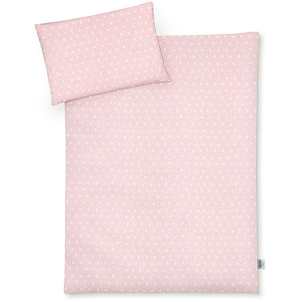 Julius Zöllner Jersey-Bettwäsche LEAFY (100x135/40x60) in blush