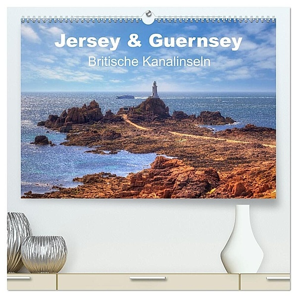 Jersey & Guernsey - britische Kanalinseln (hochwertiger Premium Wandkalender 2024 DIN A2 quer), Kunstdruck in Hochglanz, Joana Kruse