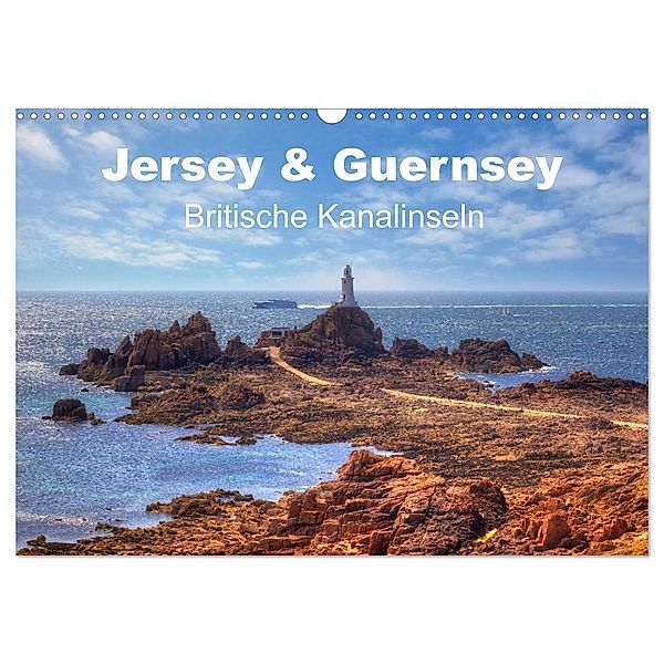 Jersey & Guernsey - britische Kanalinseln (Wandkalender 2024 DIN A3 quer), CALVENDO Monatskalender, Joana Kruse