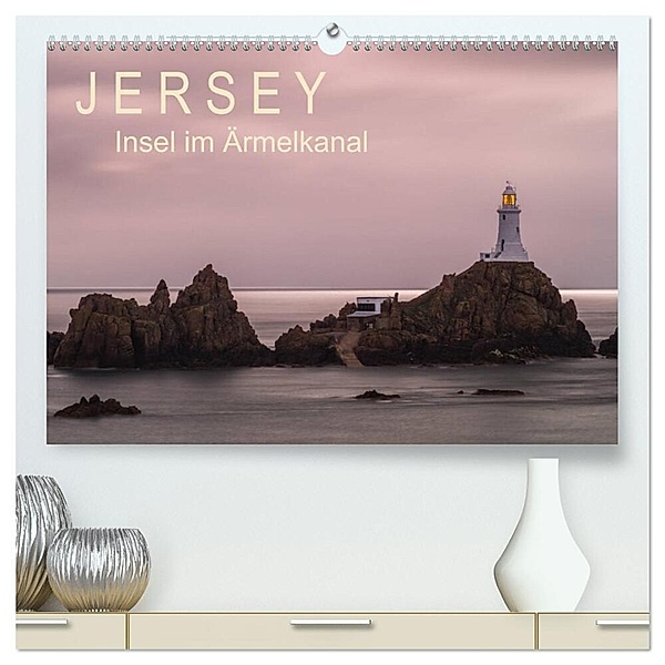 Jersey - Insel im Ärmelkanal (hochwertiger Premium Wandkalender 2024 DIN A2 quer), Kunstdruck in Hochglanz, Enrico Caccia