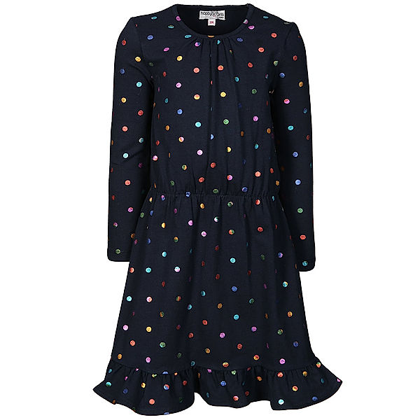 happy girls Jersey-Kleid COLORFUL DOTS in navy