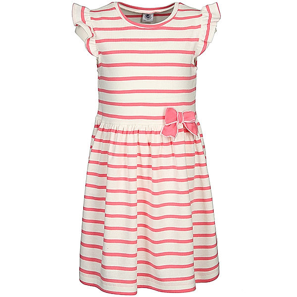 Petit Bateau Jersey-Kleid FERYEL gestreift in pink