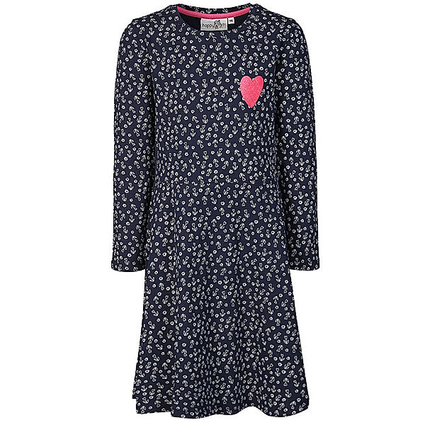 happy girls Jersey-Kleid GLITTERING HEART in navy