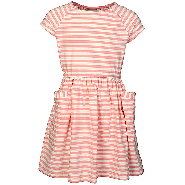 Tom Joule® Jersey-Kleid JUDE – STRIPES in weiß/pink