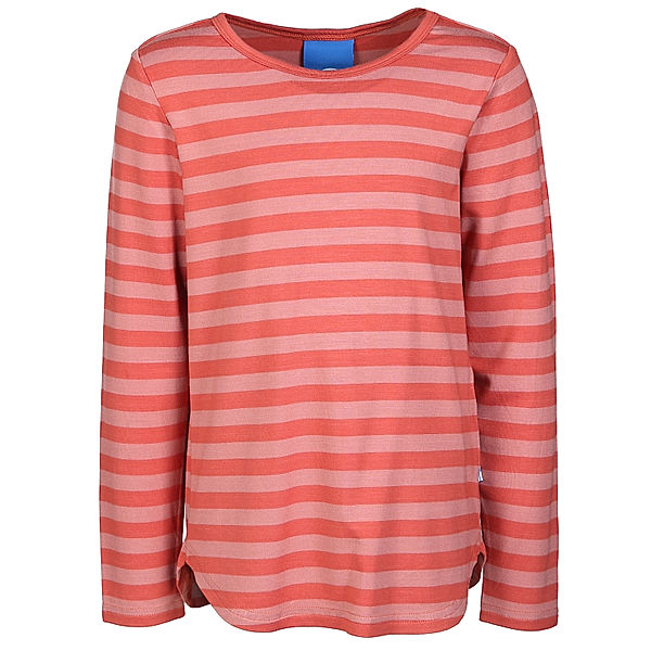 finkid Jersey-Langarmshirt MERISILLI gestreift in terracotta