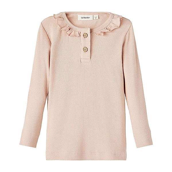 Lil' Atelier Jersey-Langarmshirt NMFGAGO in rose dust