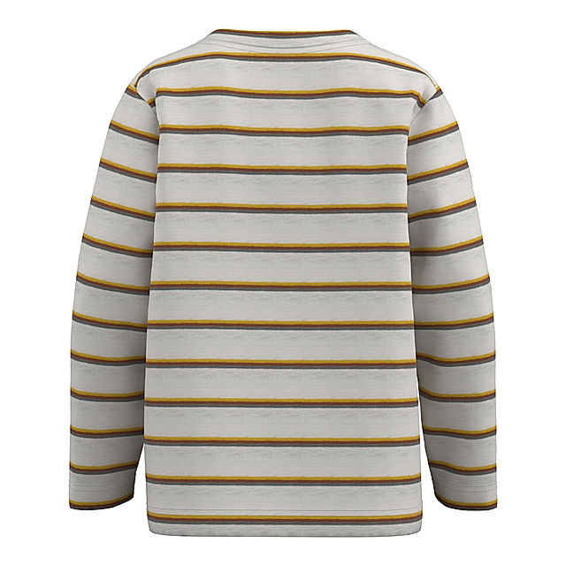 Jersey-Langarmshirt NMMOLANDER STRIPED in white alyssum