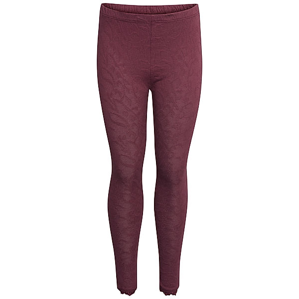 EN FANT Jersey-Leggings JACQUARD in vineyard wine